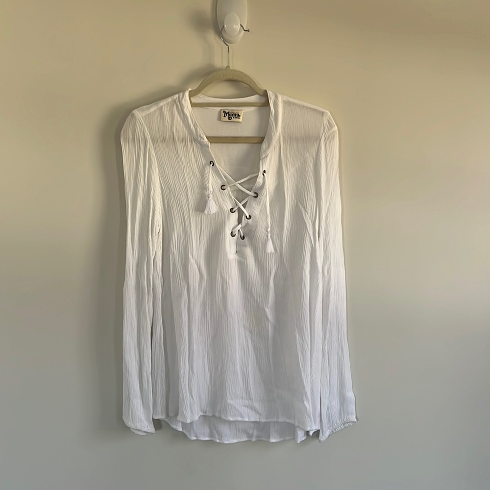 Show Me Your Mimi white blouse